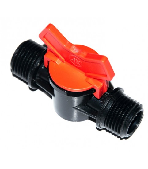 Zawór kulowy MINI z gwintami zewnętrznymi 1/2"