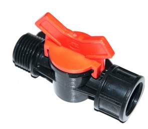 Zawór kulowy MINI z gwintem wewnętrznym/zewnętrznym 1/2" x 1/2"