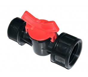 Zawór kulowy MINI z gwintem wewnętrznym/zewnętrznym 3/4" x 3/4"