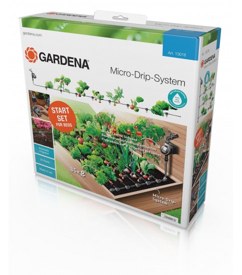 GARDENA Micro-Drip-System - zestaw podstawowy automatic na grządki i rabaty