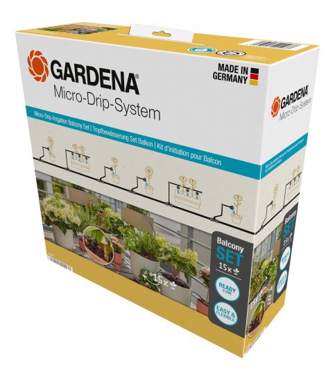 GARDENA Micro-Drip-System - zestaw podstawowy do roślin balkonowych