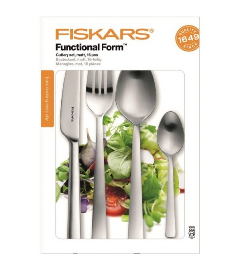 FISKARS Zestaw sztućców, matowy, 16 szt.