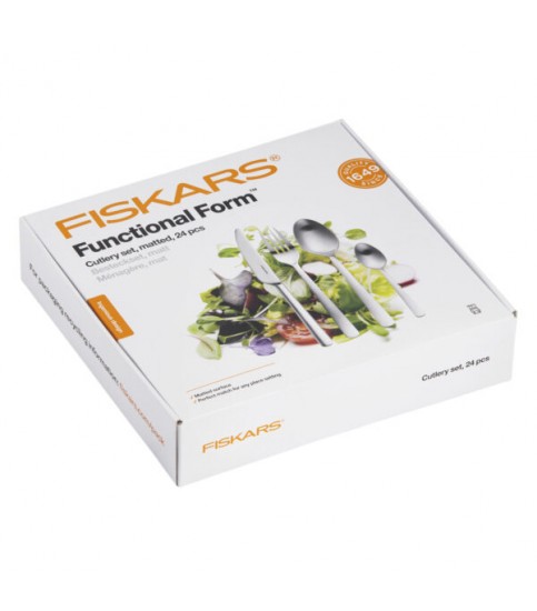 FISKARS Zestaw sztućców, matowy, 24 szt.