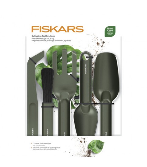 FISKARS Zestaw metalowych narzędzi do sadzenia roślin 5 szt.
