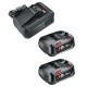 GARDENA Zestaw startowy 2 x P4A PBA 2,5 Ah + AL 18V-44