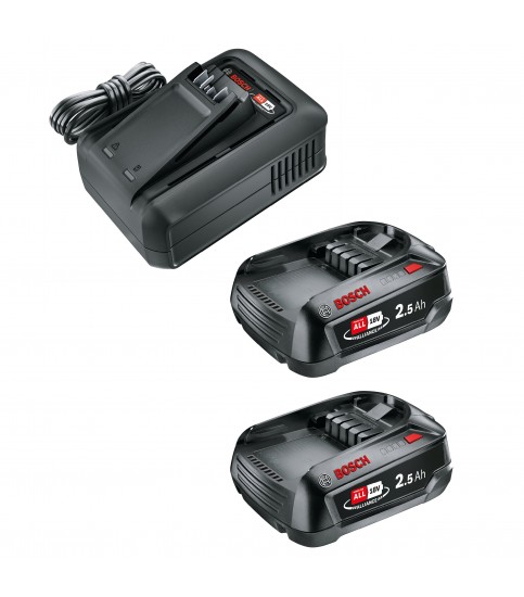 GARDENA Zestaw startowy 2 x P4A PBA 2,5 Ah + AL 18V-44