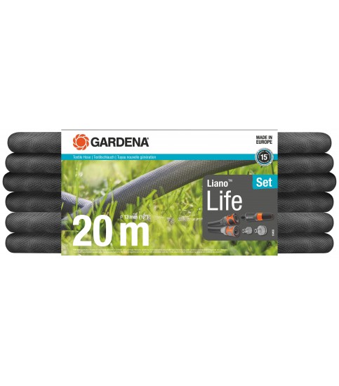 GARDENA Wąż tekstylny Liano™ Life 20 m - zestaw