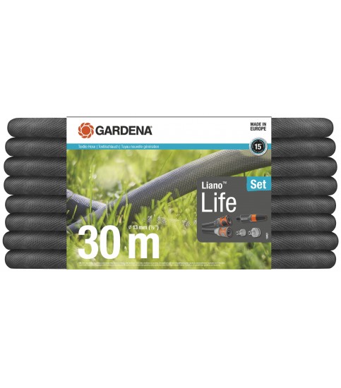 GARDENA Wąż tekstylny Liano™ Life 25 m - zestaw