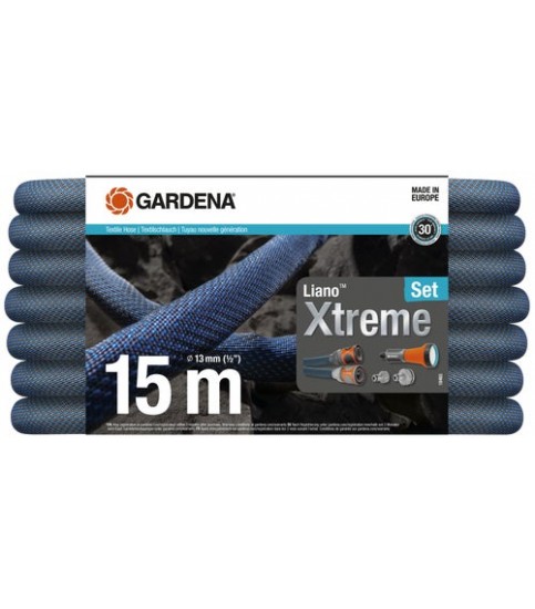 GARDENA Wąż tekstylny Liano™ Xtreme 15 m - zestaw