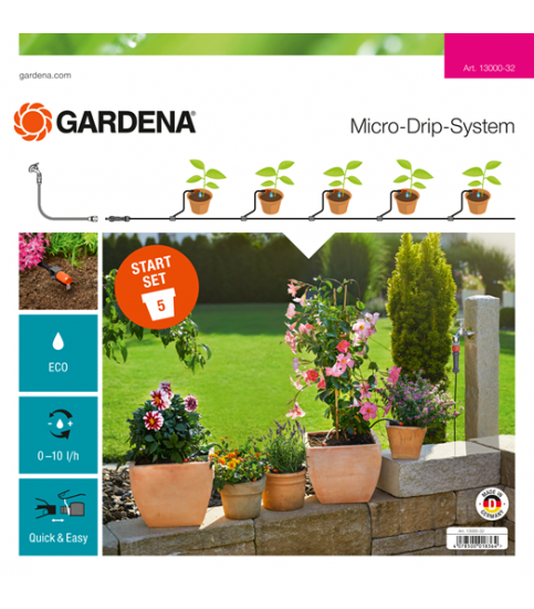 GARDENA Micro-Drip-System - zestaw podstawowy S do roślin doniczkowych